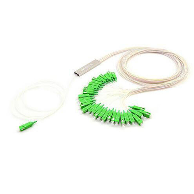 1M/1.5M G657A Fibra óptica PLC Splitter 1x2 1x4 1x8 1x16 para el tipo de conector SC/FC/LC/ST
