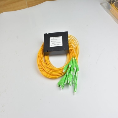 Red PLC Splitter SC/APC ABS Box Fibra óptica de modo único SC/UPC PCL Splitter