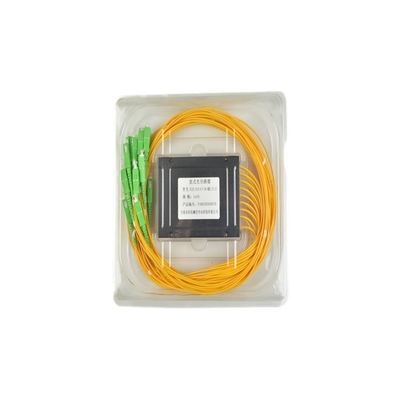 Red PLC Splitter SC/APC ABS Box Fibra óptica de modo único SC/UPC PCL Splitter