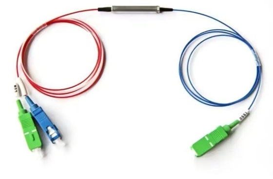 3 Alta potencia PER ER 28dB 1x2 1 2 Mini PM FBT Divididor de fibra óptica con tipo de fibra G657A