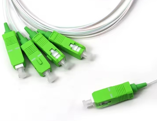 Conector SC/APC Tubo de acero de fibra óptica 1x4 PLC Splitter para longitud de onda 1260-1650nm