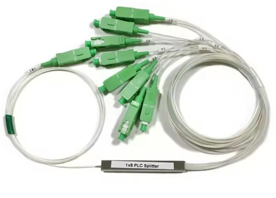 Telecomunicaciones 1x2 4 8 16 C G657A1 0.9 mm SCUPC de tipo mini Fibra óptica PLC divididor