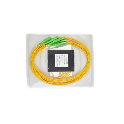 Fibra óptica 1x8 PLC Splitter con tipo de fibra G657A y estabilidad a la temperatura de 0,5 dB
